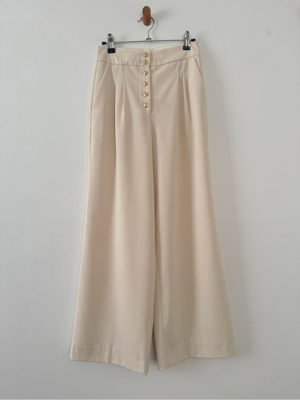 Sezane Cesar Trousers Ecru - Size 2